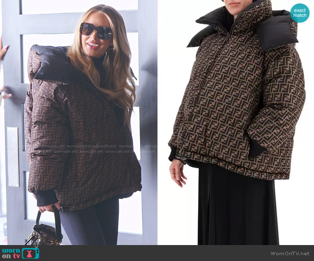 Fabletics Shine Oversized Long Puffer Coat worn by Whitney Rose as seen in  The Real Housewives of Salt Lake City (S03E06)