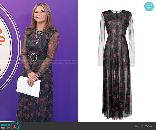 Philosophy Di Lorenzo Serafini All-Over Floral-Print Dress worn by Jenna Bush Hager on Today