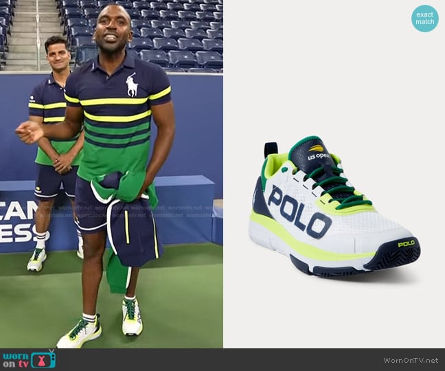 Polo Ralph Lauren US Open Tech Racer Sneaker worn by Justin Sylvester on Today