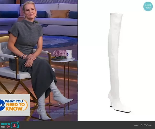 Proenza Schouler Ruched Over The Knee Boots worn by Dr. Jennifer Ashton on Good Morning America