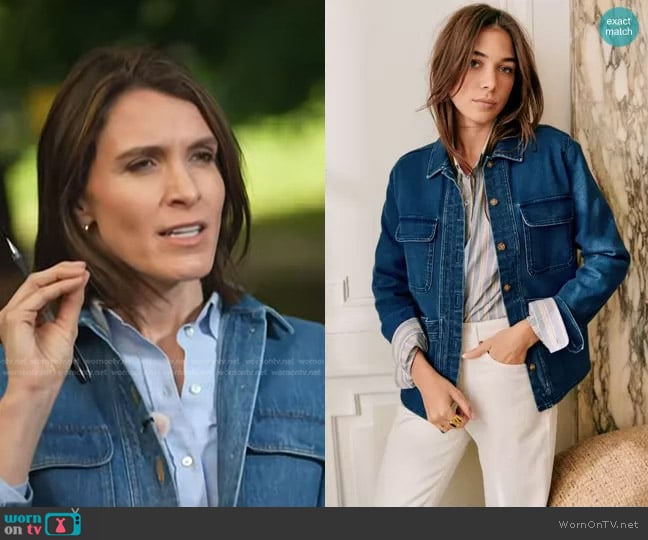 Sezane Willa Jacket worn by Molly Hunter on NBC News Daily