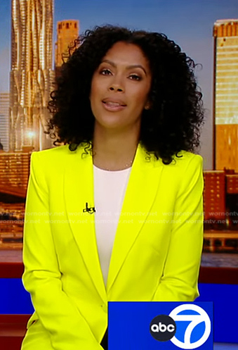 Shirleen Allicot's yellow blazer on Good Morning America