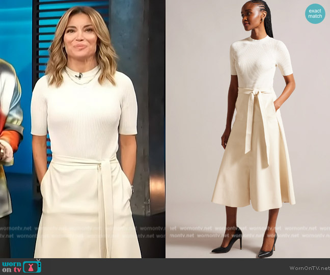 Ted Baker Matiar Dress worn by Kit Hoover on Access Hollywood