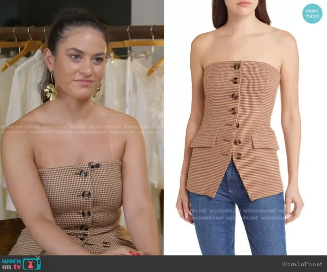 Favorite Daughter The Phoebe Bustier Top worn by Donna Farizan on Today