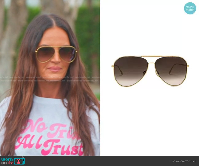 Tom Ford Charles Sunglasses worn by Lisa Barlow on The Real Housewives of Salt Lake City