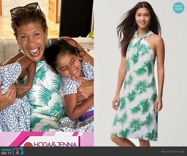 Tommy Bahama Palmyria Halter Dress worn by Hoda Kotb on Today