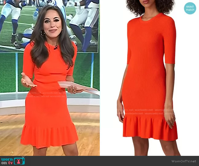 A.L.C. Vance Ruffled Dress worn by Kaylee Hartung on Today