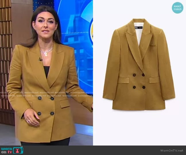 WornOnTV: Erielle’s khaki blazer on Good Morning America | Erielle ...