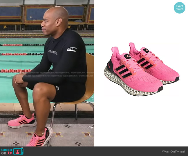 Adidas Ultra 4DFWD Running Shoes worn by DeMarco Morgan on Good Morning America