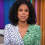 Adriana Diaz’s mixed print dress on CBS This Morning