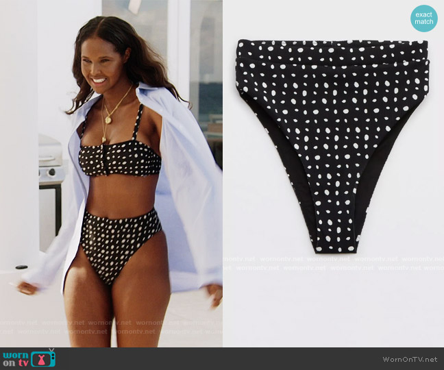 Aerie Spotted Bikini Bottoms worn by Ubah Hassan on The Real Housewives of New York City