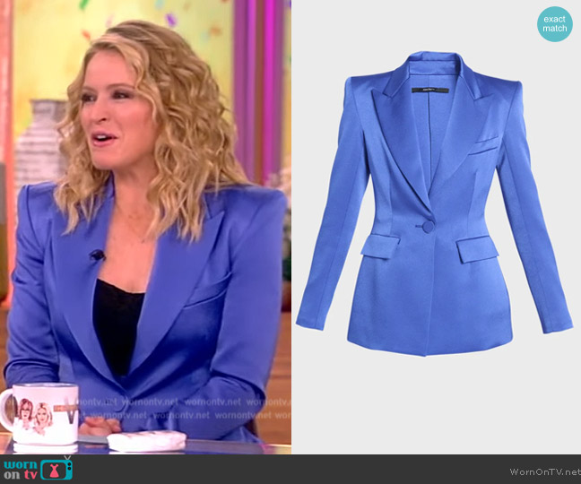 WornOnTV: Sara’s blue satin suit on The View | Sara Haines | Clothes ...