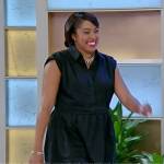 Alicia’s black mini dress on Tamron Hall Show