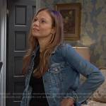 Ava’s denim jacket on Days of our Lives