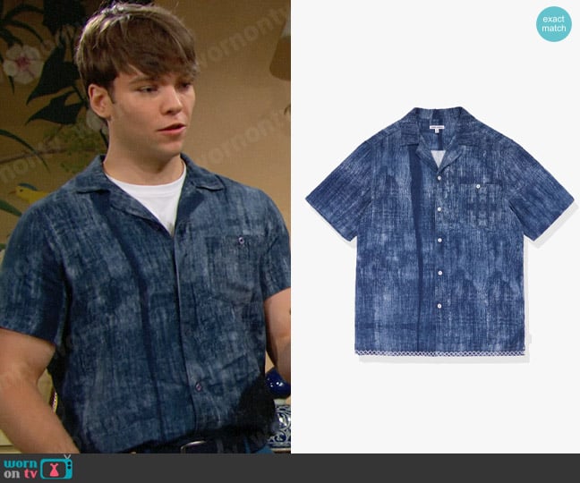 Banks Journal Ras Shirt worn by R.J. Forrester (Joshua Hoffman) on The Bold and the Beautiful