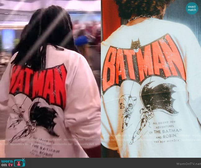 Spirit Jersey Batman and Robin Vintage Classic Wash Sweatshirt worn by Whoopi Goldberg on The View