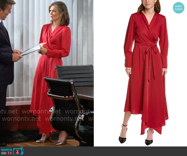 Bcbgmaxazria Midi Wrap Dress worn by Diane Jenkins (Susan Walters) on The Young and the Restless