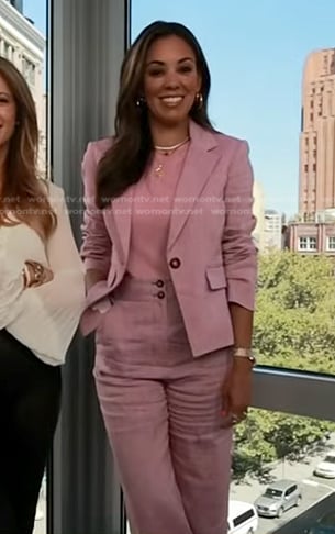 Bianca Gates’s pink suit on Today