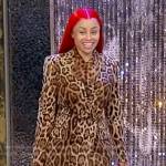 Blac Chyna’s leopard print suit on Tamron Hall Show