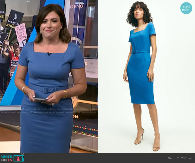 WornOnTV: Chloe Melas’s blue belted dress on NBC News Daily | Clothes ...