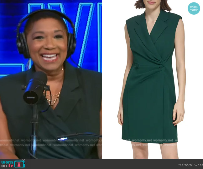 WornOnTV: Deja Vu’s green sleeveless wrap dress on Live with Kelly and ...
