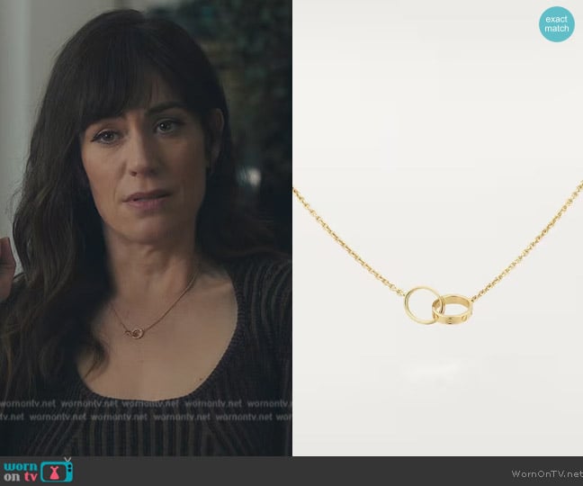 Cartier Love Necklace worn by Wendy Rhoades (Maggie Siff) on Billions