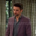 Chad’s purple blazer on Days of our Lives
