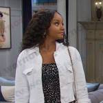 Chanel’s white denim jacket on Days of our Lives