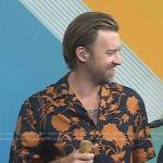 Charles Kelley’s black and orange floral shirt on Today