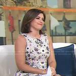 Chloe Melas’s ivory floral embellished shift dress on Today