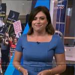 Chloe Melas’s blue belted dress on NBC News Daily