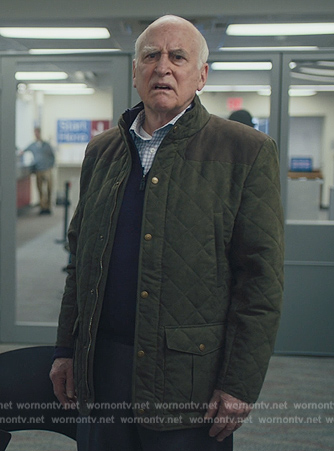 Chuck Rhoades Sr's green quilted jacket on Billions