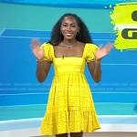 Coco Gauff’s yellow eyelet dress on Today