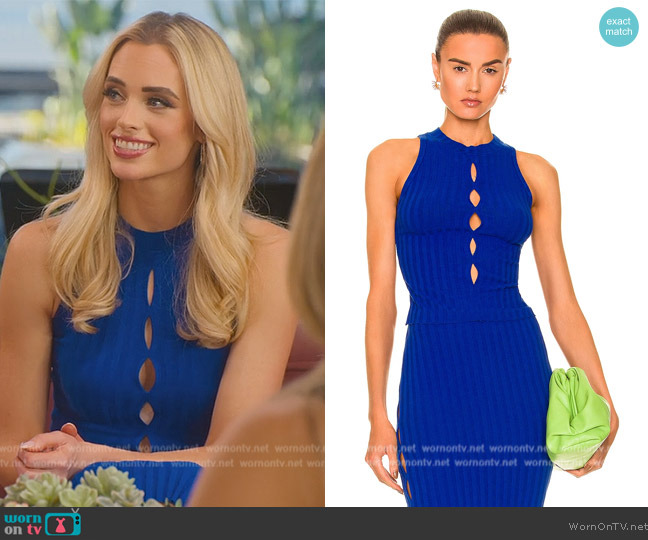 WornOnTV: Alexandra’s blue top and skirt with cutouts on Selling the OC ...