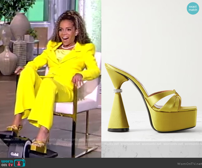 WornOnTV: Sunny’s yellow belted blazer on The View | Sunny Hostin ...