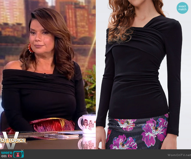 Diane von Furstenberg Dolores Top worn by Ana Navarro on The View