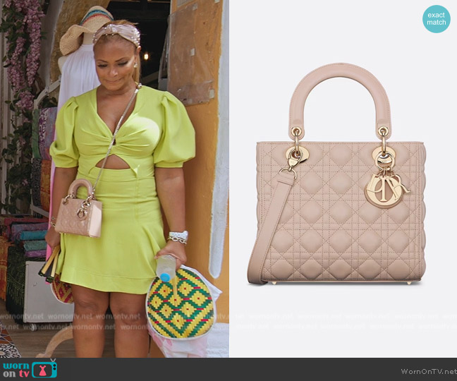 Dior Medium Lady Bag worn by  on The Real Housewives Ultimate Girls Trip