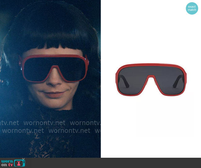 Dior DiorBobbySport M1U Mask Sunglasses worn by Ivy (Cara Delevingne) on American Horror Story