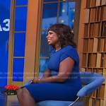 Dr. Lynn O’Connor’s blue tulip sleeve dress on Good Morning America