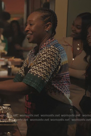 Dre's stripe knit shirt on The Chi