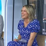 Dylan’s blue print midi dress on Today