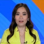 Em Nguyen’s yellow jacket on Good Morning America