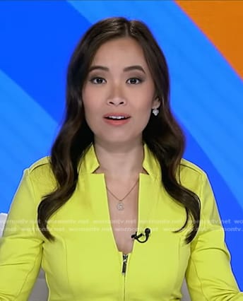 Em Nguyen’s yellow jacket on Good Morning America