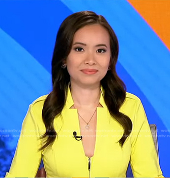Em Nguyen's yellow jacket on Good Morning America