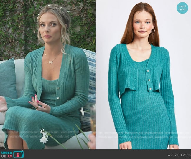 Emory Park Josie Knit Midi Dress worn by Taylor Ann Green on Southern Charm