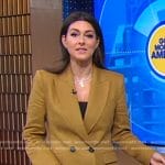 Erielle’s khaki blazer on Good Morning America