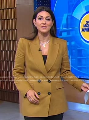 Erielle’s khaki blazer on Good Morning America