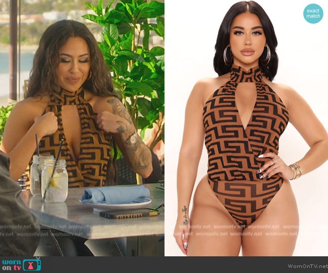 Fashion Nova Hollywood Hills Bodysuit worn by Kayla Carmona (Kayla Carmona) on Selling the OC