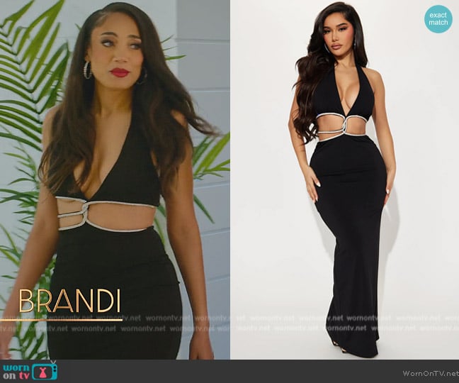 Fashion Nova Shay Maxi Dress worn by Brandi Marshall (Brandi Marshall) on Selling the OC