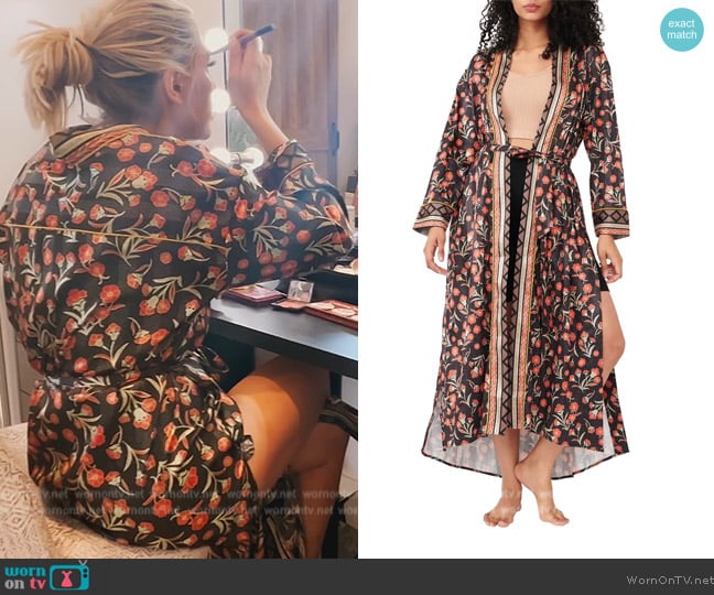 Free People Pajama Party Robe worn by Gina Kirschenheiter on The Real Housewives of Orange County